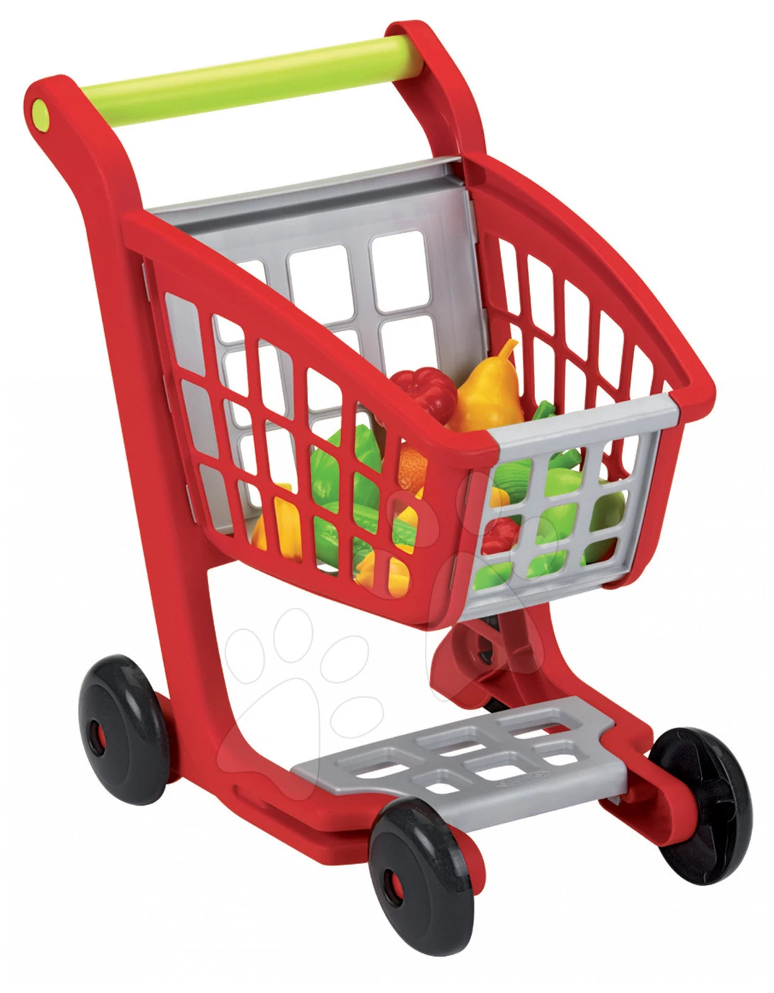 ECOIFFIER Einkaufswagen 100% Chef Écoiffier Mit Lebensmitteln Und 13 Zubehör Rot-silber Ab 18 Monaten 2 ECOIFFIER Einkaufswagen 100% Chef Écoiffier Mit Lebensmitteln Und 13 Zubehör Rot-silber Ab 18 Monaten – Bild 2