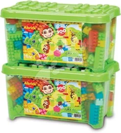 ECOIFFIER Baukasten Mit Affen Abrick Jungle Barrel Écoiffier Mit Wildtieren Und 200 Würfeln In Einer Box Ab 18 Monaten