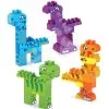 ECOIFFIER Baukasten Mit Dinosauriern Abrick Dinosaurs Barrel Écoiffier Mit Prähistorischen Tieren Und 150 Würfeln In Einer Box Ab 18 Monaten ECO1387