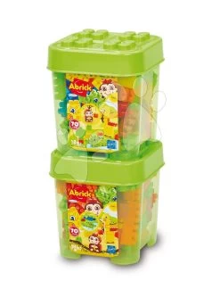 ECOIFFIER Baukasten Mit Affen Abrick Barrel Écoiffier Mit Wildtieren Und 70 Würfeln In Einer Box Ab 18 Monaten