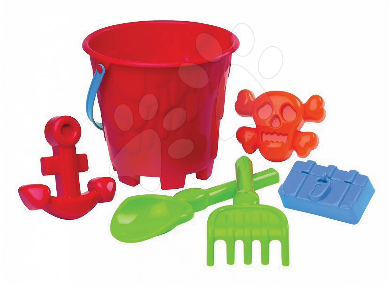 ECOIFFIER Piratenschiff Mit Eimerset Écoiffier 6 Teile (Länge 40 Cm) Blau-grau Ab 18 Monaten 1 ECOIFFIER Piratenschiff Mit Eimerset Écoiffier 6 Teile (Länge 40 Cm) Blau-grau Ab 18 Monaten