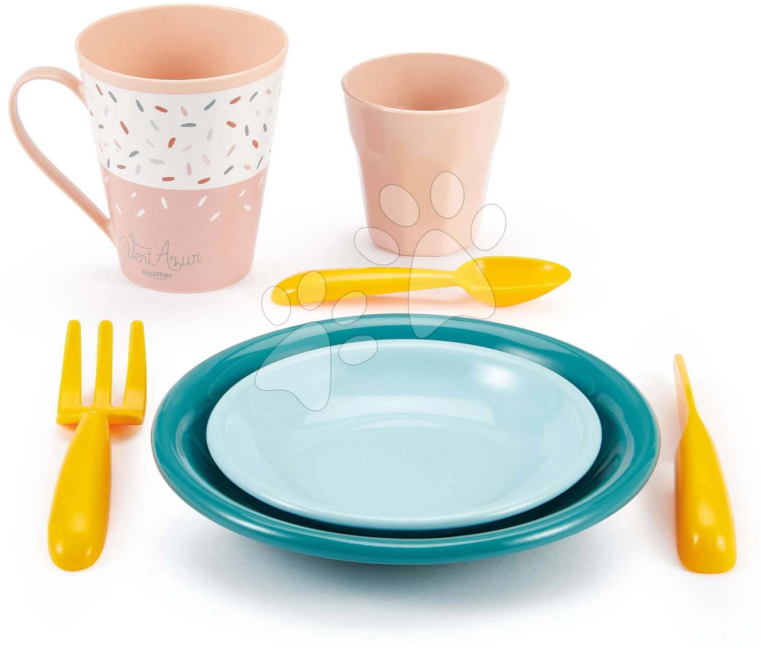 ECOIFFIER Geschirr-Set Picnic Serware Vert Azur Écoiffier Mit Cutter 32 Teile Zubehör Ab 18 Monaten ECO1684 7 ECOIFFIER Geschirr-Set Picnic Serware Vert Azur Écoiffier Mit Cutter 32 Teile Zubehör Ab 18 Monaten ECO1684 – Bild 7