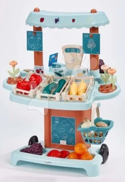 Gemüse Bio-Stand Mit Wagen Organic Market Stall Vert Azur Ecoiffier Mit Lebensmitteln 41 Zubehörteilen Ab 18 Monaten ECO1690 -Ecoiffier 1690 g ecoiffier kuchynka