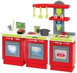 ECOIFFIER Küche 3-Module French Écoiffier 3-teilig Rot-silber Mit 21 Zubehörteilen Ab 18 Monaten