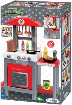 ECOIFFIER Küche Mit Kupfertopf Kitchen Écoiffier Mit Gemüse 17 Zubehörteilen Ab 18 Monaten ECO1716