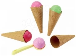 ECOIFFIER Spielküchenset Mit Pizza Und Eis Pizzeria Écoiffier Doppelseitig Mit Bio-Gemüseständer Und Bio-Organic 100%-Wagen -Ecoiffier 175 a ecoiffier zmrzlina