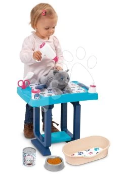 ECOIFFIER Pflegeecke Für Ein Kätzchen Cat Care And Grooming Écoiffier Mit Katzenbett Und 9 Kosmetikzubehör Ab 18 Monaten -Ecoiffier 1904 d ecoiffier opatrovanie