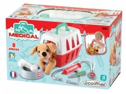 ECOIFFIER Medizinischer Wagen Écoiffier Für Einen Hund Mit Napf Und Medizinischem Zubehör Ab 18 Monaten -Ecoiffier 1907 e ecoiffier lekarsky kosik