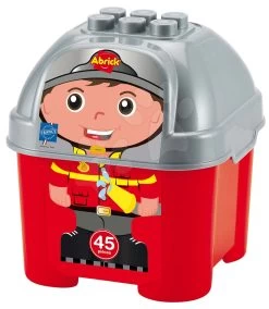 ECOIFFIER Baukasten In Der Box Feuerwehrmänner Firemen Barrel Écoiffier Mit 3 Autos Und Figur 45 Teilen Ab 18 Monaten
