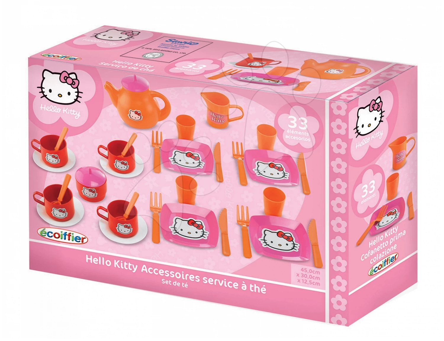 ECOIFFIER Hello Kitty Écoiffier Teeservice Groß Mit 33 Zubehörteilen Pink-orange Ab 18 Monaten 1 ECOIFFIER Hello Kitty Écoiffier Teeservice Groß Mit 33 Zubehörteilen Pink-orange Ab 18 Monaten