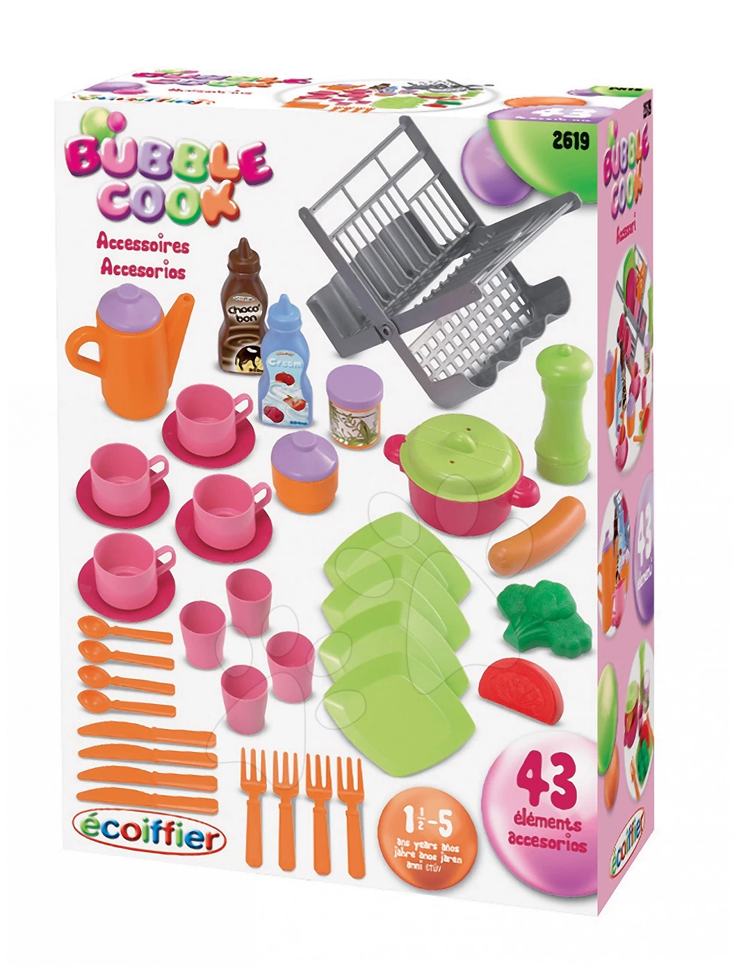 ECOIFFIER Geschirrtrockner Bubble Cook Écoiffier Mit 39 Zubehörteilen Ab 18 Monaten 1 ECOIFFIER Geschirrtrockner Bubble Cook Écoiffier Mit 39 Zubehörteilen Ab 18 Monaten