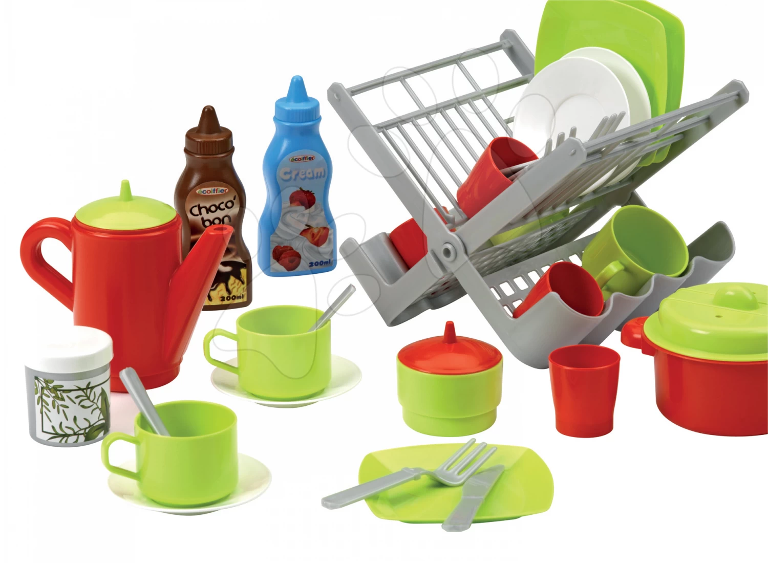 ECOIFFIER Geschirrtrockner 100 % Chef Écoiffier Mit 39 Zubehörteilen Ab 18 Monaten 2 ECOIFFIER Geschirrtrockner 100 % Chef Écoiffier Mit 39 Zubehörteilen Ab 18 Monaten – Bild 2