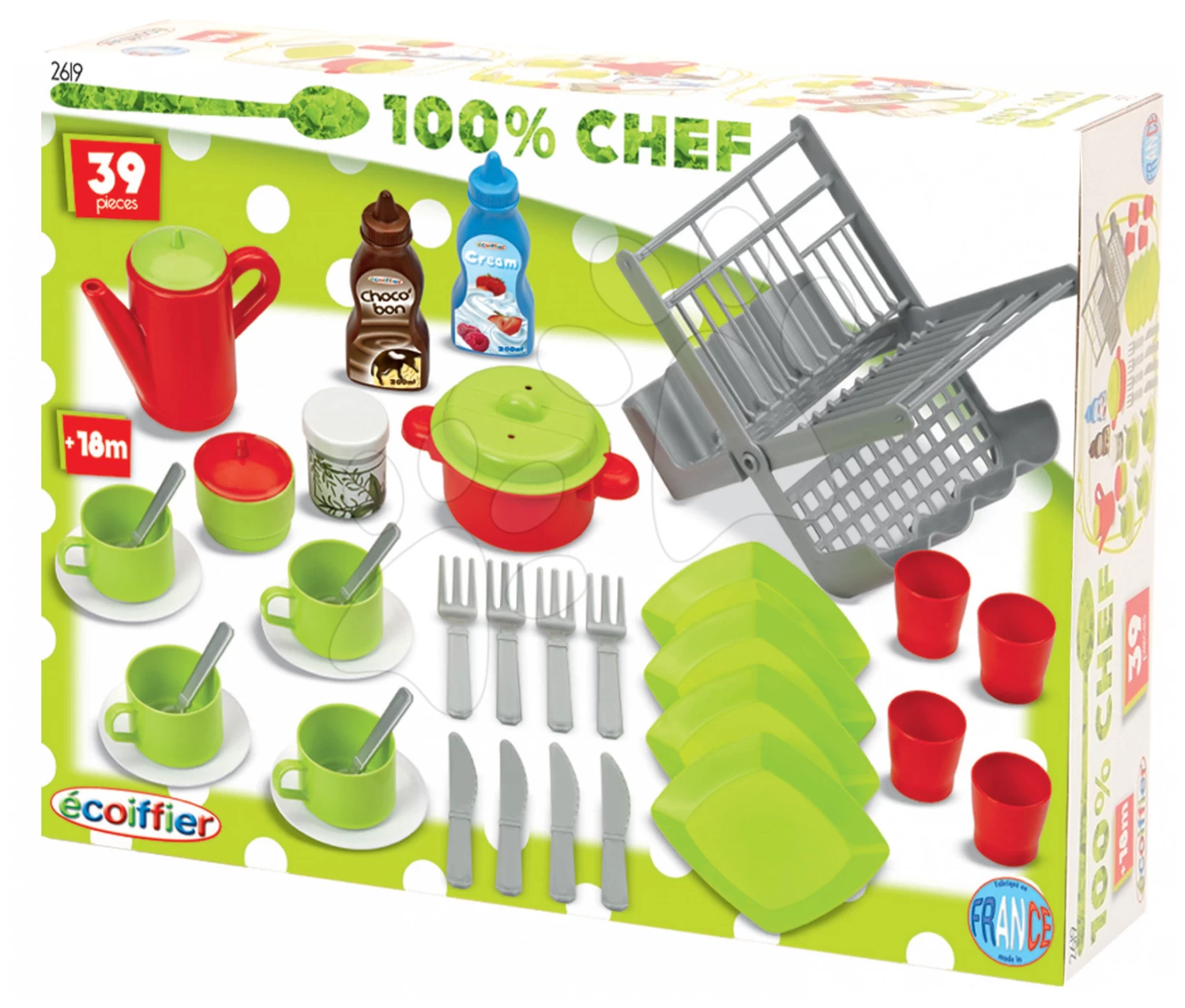 ECOIFFIER Geschirrtrockner 100 % Chef Écoiffier Mit 39 Zubehörteilen Ab 18 Monaten 3 ECOIFFIER Geschirrtrockner 100 % Chef Écoiffier Mit 39 Zubehörteilen Ab 18 Monaten – Bild 3