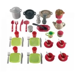 ECOIFFIER Pro Cook Écoiffier Geschirrset In Der Tasche Mit 51 Zubehörteilen Ab 18 Monaten