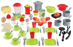 ECOIFFIER Geschirr - Mit Essen In Einer Dose Dining Set Écoiffier Mit Kaffeemaschine 70 Zubehör Ab 18 Monaten ECO2698