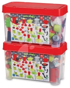 ECOIFFIER Geschirr - Mit Essen In Einer Dose Dining Set Écoiffier Mit Kaffeemaschine 70 Zubehör Ab 18 Monaten ECO2698 -Ecoiffier 2698 d ecoiffier kuchynsky riad