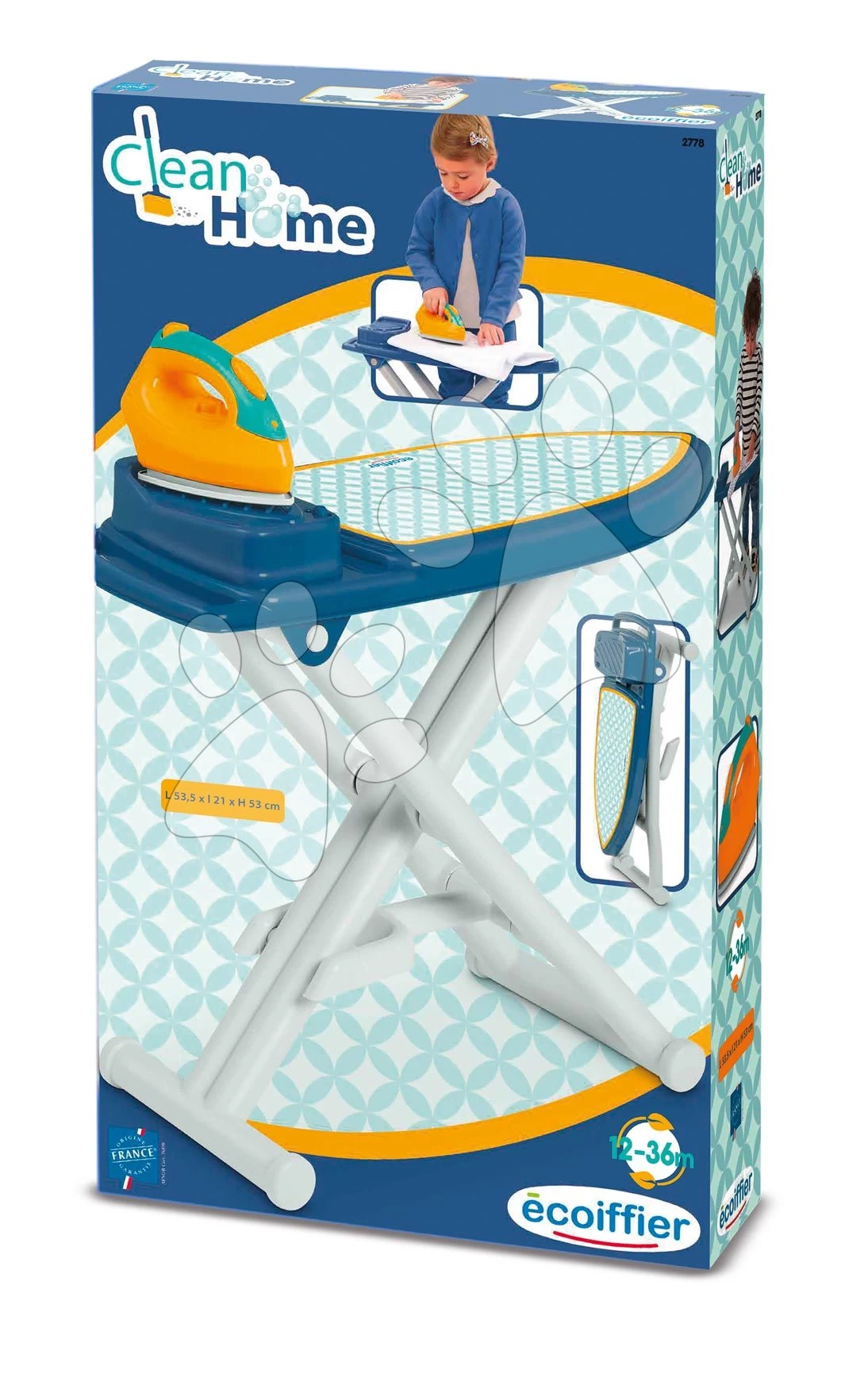 ECOIFFIER Bügelbrett Clean Home Ironing Table Écoiffier Mit Bügeleisen, Faltbar Ab 12 Monaten ECO2778 3 ECOIFFIER Bügelbrett Clean Home Ironing Table Écoiffier Mit Bügeleisen, Faltbar Ab 12 Monaten ECO2778 – Bild 3