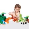 ECOIFFIER Baukasten Mit Dinosauriern Abrick Dinoland Écoiffier Mit Zwei Figuren Und Einem Fahrzeug Ab 18 Monaten