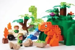 ECOIFFIER Baukasten Mit Dinosauriern Abrick Dinoland Écoiffier Mit Zwei Figuren Und Einem Fahrzeug Ab 18 Monaten -Ecoiffier 2995 f ecoiffier stavebnica