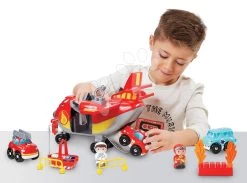 ECOIFFIER Baukasten Feuerwehrleute Mit Einem Flugzeug Abrick Fireman Cargo Plane Écoiffier Mit 4 Figuren Und 3 Fahrzeugen Ab 18 Monaten ECO2996