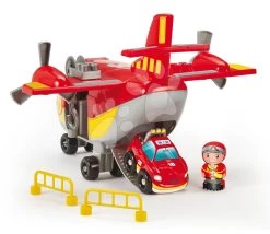 ECOIFFIER Baukasten Feuerwehrleute Mit Einem Flugzeug Abrick Fireman Cargo Plane Écoiffier Mit 4 Figuren Und 3 Fahrzeugen Ab 18 Monaten ECO2996 -Ecoiffier 2996 d ecoiffier stavebnica