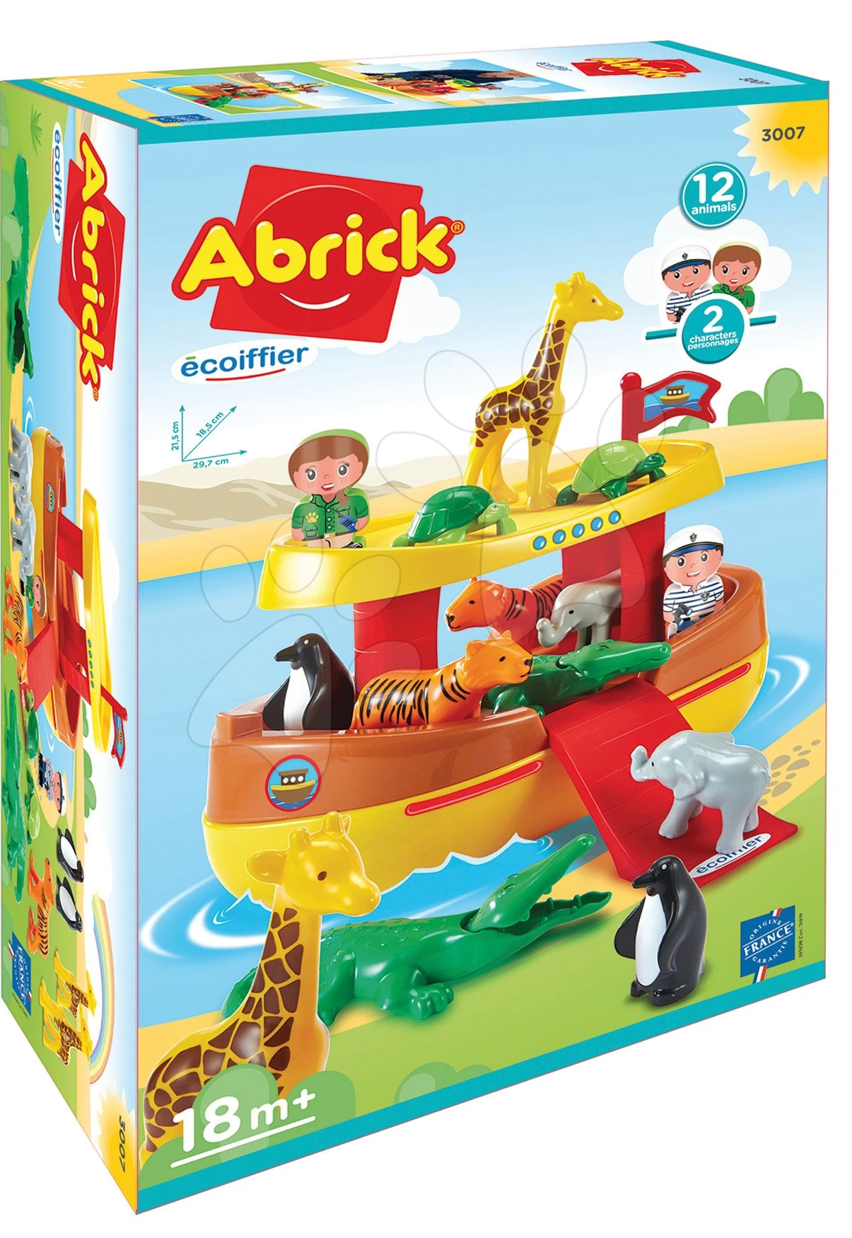 ECOIFFIER Baukasten Abrick Arche Noah Écoiffier Mit 12 Tieren Und 2 Kleinen Figuren Ab 18 Monaten 1 ECOIFFIER Baukasten Abrick Arche Noah Écoiffier Mit 12 Tieren Und 2 Kleinen Figuren Ab 18 Monaten