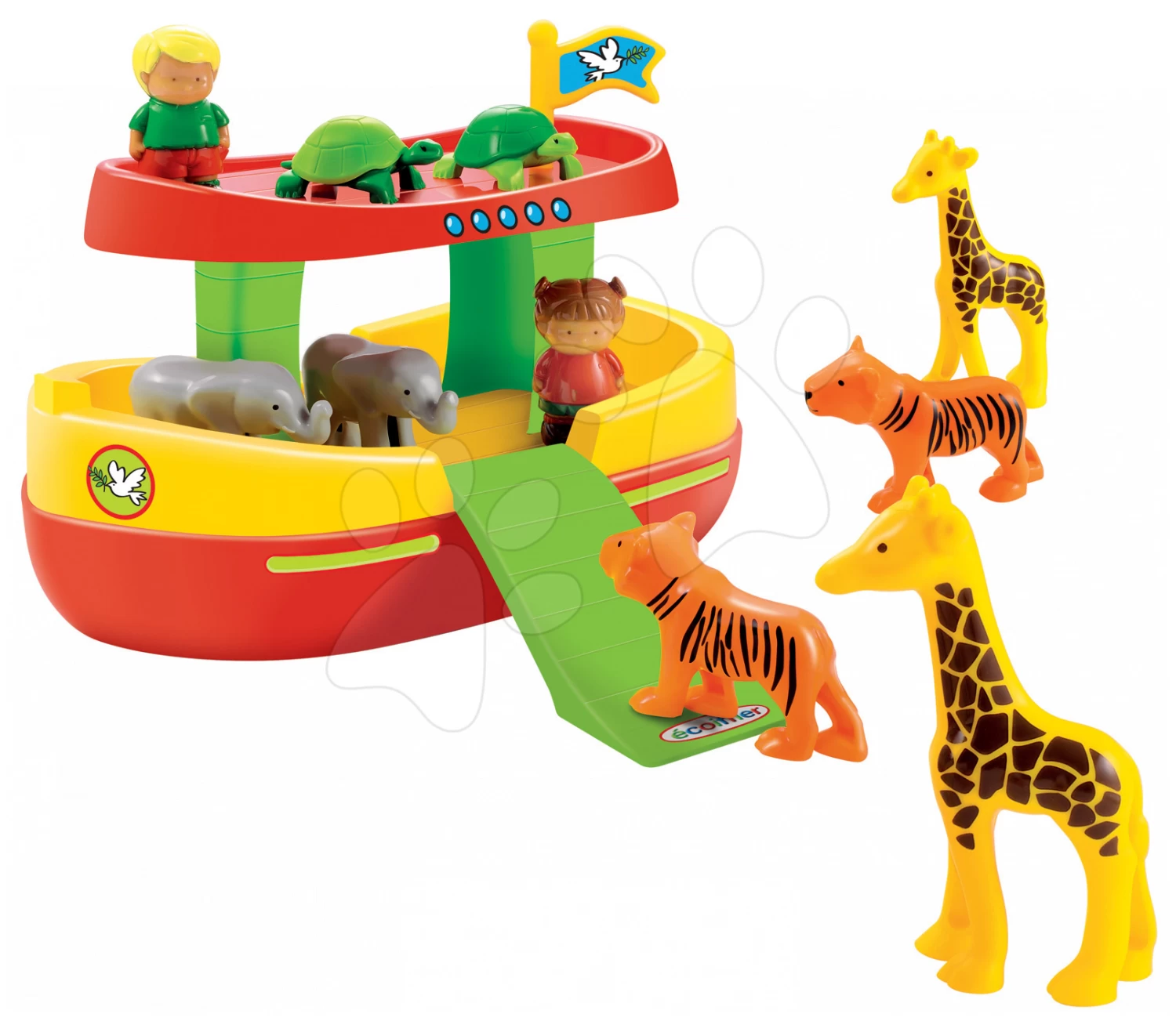 ECOIFFIER Baukasten Abrick Arche Noah Écoiffier Mit Tieren Und Figuren Ab 18 Monaten 3 ECOIFFIER Baukasten Abrick Arche Noah Écoiffier Mit Tieren Und Figuren Ab 18 Monaten – Bild 3