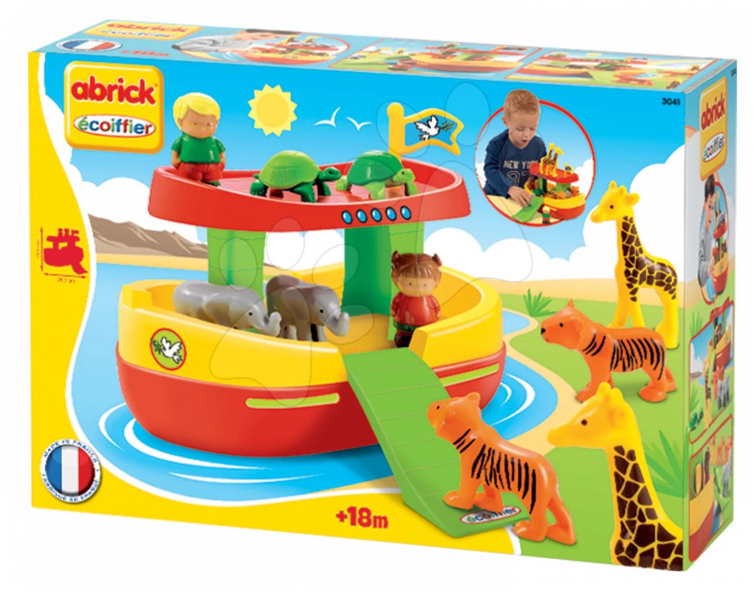 ECOIFFIER Baukasten Abrick Arche Noah Écoiffier Mit Tieren Und Figuren Ab 18 Monaten 7 ECOIFFIER Baukasten Abrick Arche Noah Écoiffier Mit Tieren Und Figuren Ab 18 Monaten – Bild 7