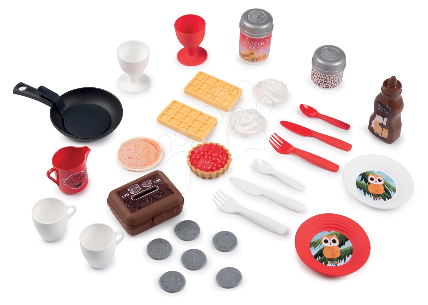 ECOIFFIER Spielküchenset Mit Pizza Pizzeria Écoiffier Doppelseitig Mit Waffeleisen Und Pfannkuchen 8 ECOIFFIER Spielküchenset Mit Pizza Pizzeria Écoiffier Doppelseitig Mit Waffeleisen Und Pfannkuchen – Bild 8