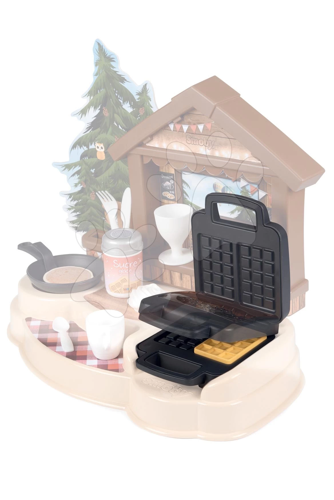 ECOIFFIER Spielküchenset Mit Pizza Pizzeria Écoiffier Doppelseitig Mit Waffeleisen Und Pfannkuchen 10 ECOIFFIER Spielküchenset Mit Pizza Pizzeria Écoiffier Doppelseitig Mit Waffeleisen Und Pfannkuchen – Bild 10