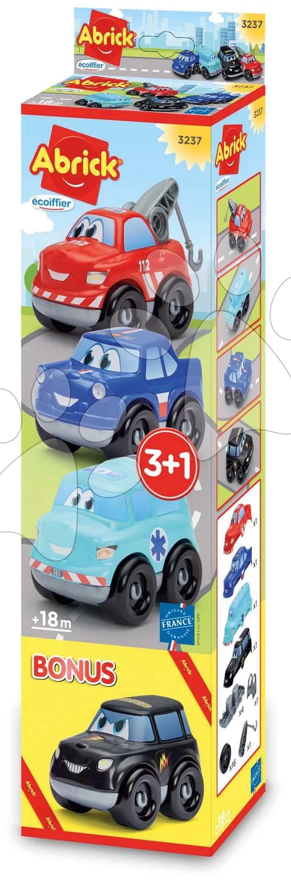 ECOIFFIER Baukasten Autos Fast Car Abrick 3+1 Écoiffier Faltset 3-teilig + 1 Gratis Ab 18 Monaten 1 ECOIFFIER Baukasten Autos Fast Car Abrick 3+1 Écoiffier Faltset 3-teilig + 1 Gratis Ab 18 Monaten