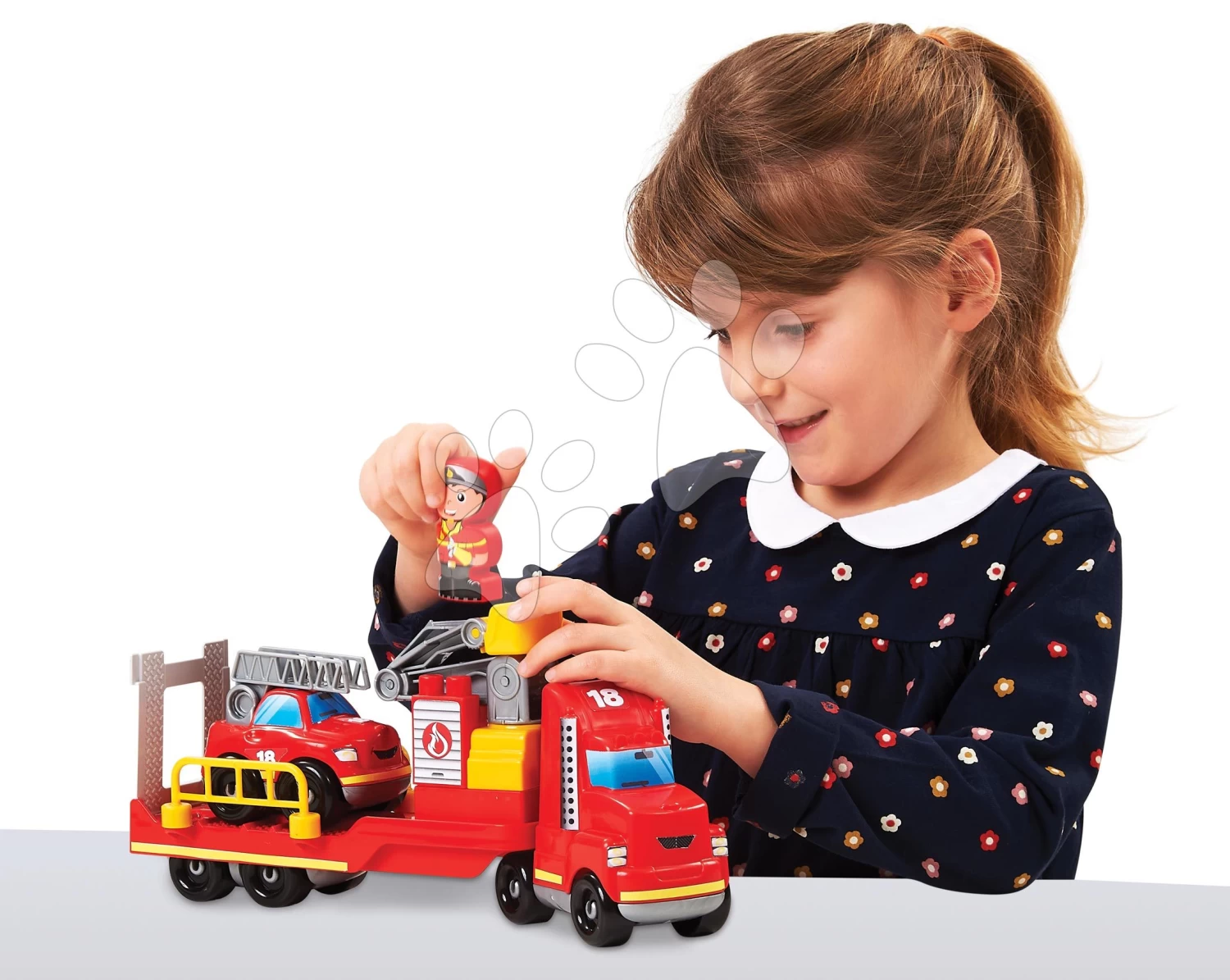 ECOIFFIER Baukasten Auto Feuerwehrmann Abrick Fire Truck Operation Écoiffier Mit Figur Und 2 Fahrzeugen Ab 18 Monaten 1 ECOIFFIER Baukasten Auto Feuerwehrmann Abrick Fire Truck Operation Écoiffier Mit Figur Und 2 Fahrzeugen Ab 18 Monaten