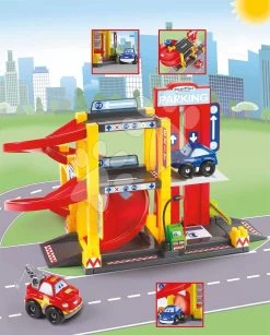 ECOIFFIER Baukasten Zweistöckige Garage Abrick Parking Rýchle Autá Écoiffier Aufzug Und Eine Zapfsäule Und 2 Autos Ab 18 Monaten ECO3319