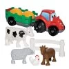 ECOIFFIER Baukasten Traktor Mit Anhänger Écoiffier Mit Tieren Ab 18 Monaten