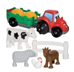 ECOIFFIER Baukasten Traktor Mit Anhänger Écoiffier Mit Tieren Ab 18 Monaten
