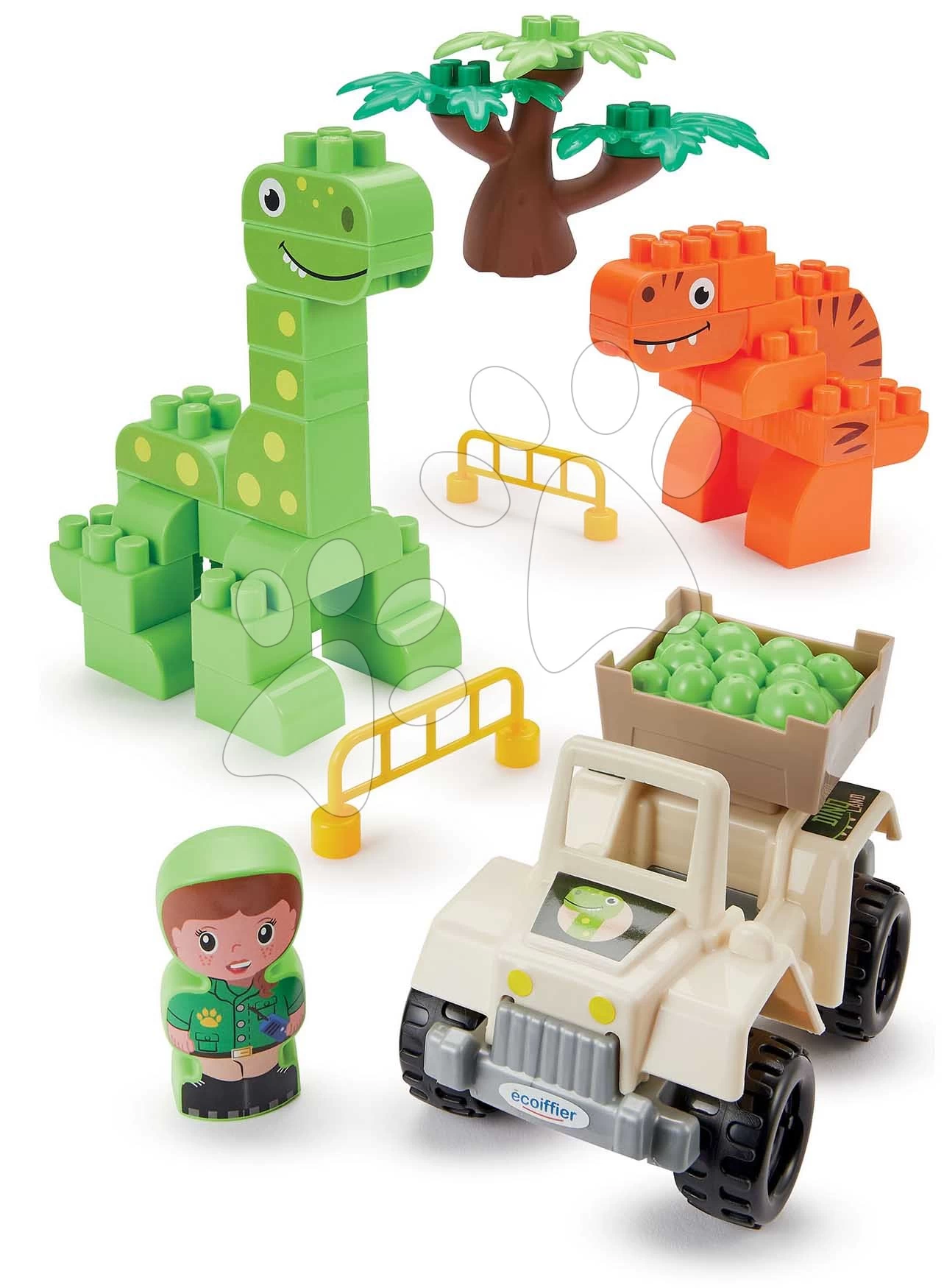 ECOIFFIER Bausatz Mit Dinosauriern Dino Park Écoiffier Mit Figur Und Fahrzeug Ab 18 Monate ECO3355 3 ECOIFFIER Bausatz Mit Dinosauriern Dino Park Écoiffier Mit Figur Und Fahrzeug Ab 18 Monate ECO3355 – Bild 3