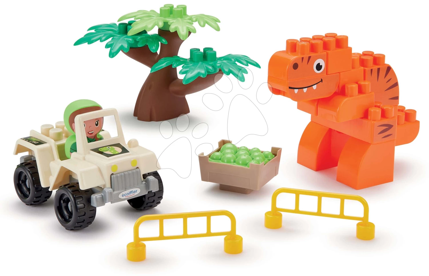 ECOIFFIER Bausatz Mit Dinosauriern Dino Park Écoiffier Mit Figur Und Fahrzeug Ab 18 Monate ECO3355 5 ECOIFFIER Bausatz Mit Dinosauriern Dino Park Écoiffier Mit Figur Und Fahrzeug Ab 18 Monate ECO3355 – Bild 5