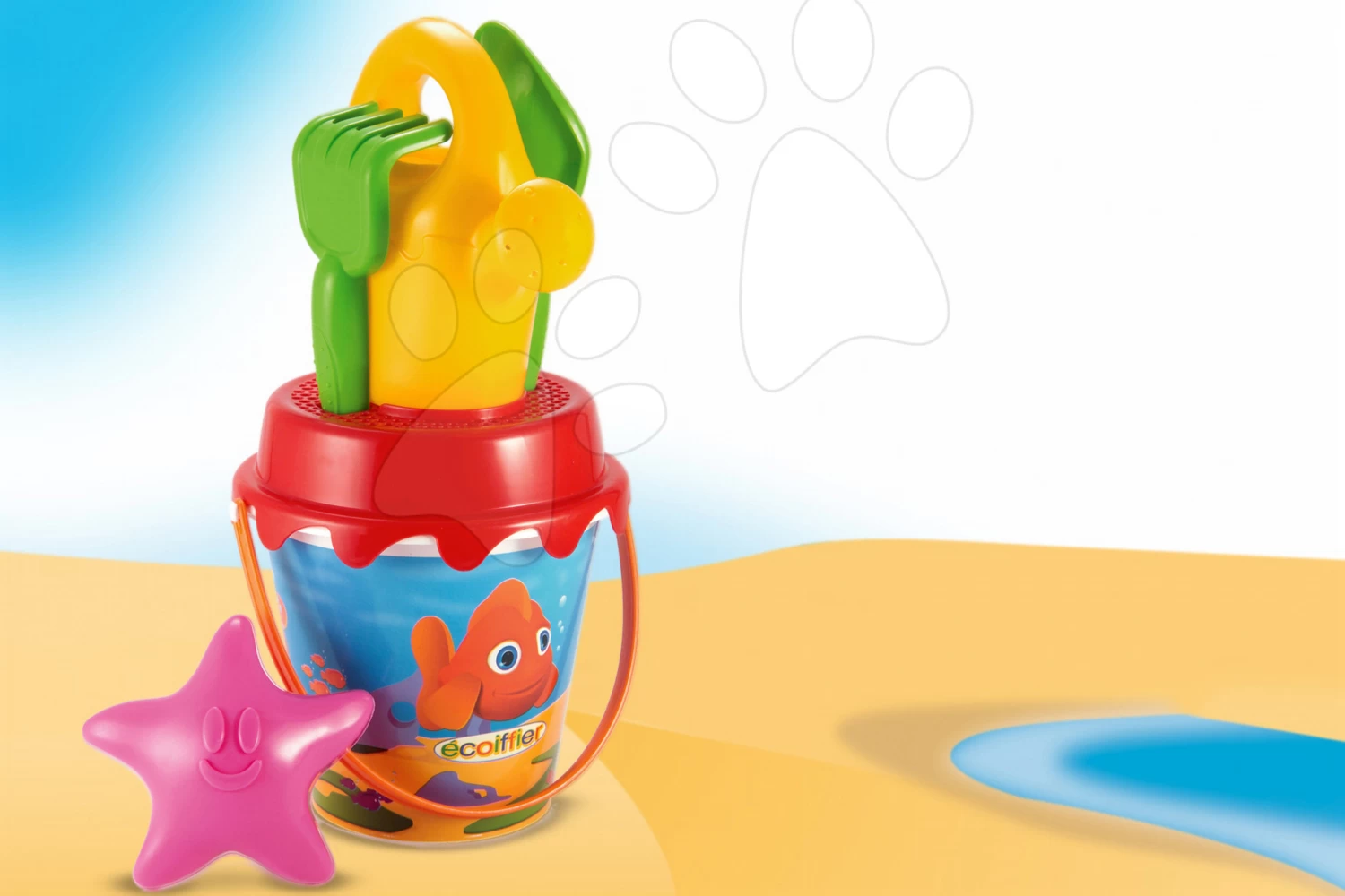 ECOIFFIER Eimerset Mit Gießkanne Fisch Écoiffier 6 Teile (Höhe 17 Cm) Ab 18 Monaten 1 ECOIFFIER Eimerset Mit Gießkanne Fisch Écoiffier 6 Teile (Höhe 17 Cm) Ab 18 Monaten