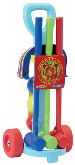 ECOIFFIER Krocket-Set Crocquet Écoiffier Samt Wagen Blau Ab 18 Monaten -Ecoiffier 745 1 a ecoiffier croquet set