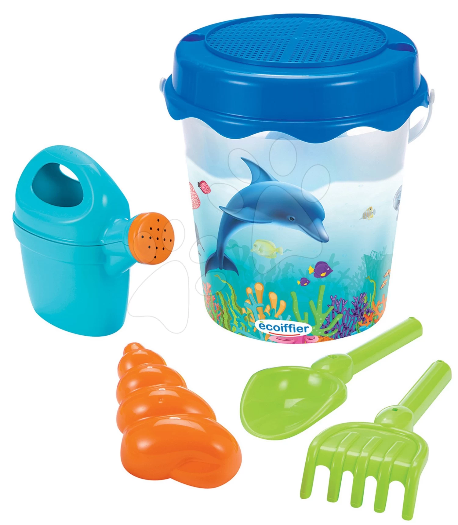 ECOIFFIER Sandeimer Delfin Écoiffier 17 Cm Mit Der Gießkanne, 6-teiliges Set Ab 18 Monaten 1 ECOIFFIER Sandeimer Delfin Écoiffier 17 Cm Mit Der Gießkanne, 6-teiliges Set Ab 18 Monaten