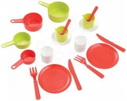 ECOIFFIER Bratpfanne Mit Geschirr Cheef Cook Écoiffier Mit 18 Zubehörteilen Grün Ab 18 Monaten