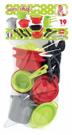 ECOIFFIER Töpfe Und Geschirr 100% Chef Écoiffier 16 Teile Ab 18 Monaten