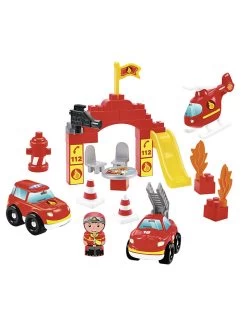 Ecoiffier -Ecoiffier ecoiffier 45tlg baustein spielset feuerwehr ab 18 monaten 1