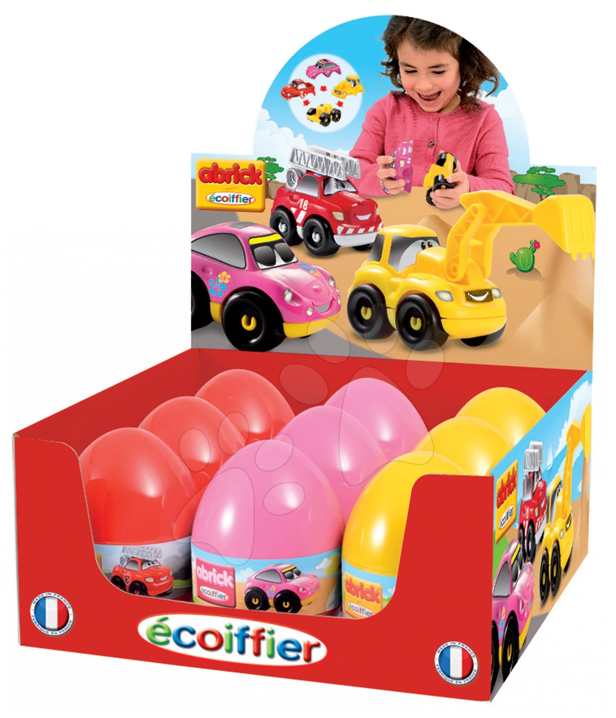 ECOIFFIER Baukasten Im Ei Schnelle Autos Abrick Écoiffier Mit Auto, Bagger Und Feuerwehrauto Ab 18 Monaten 1 ECOIFFIER Baukasten Im Ei Schnelle Autos Abrick Écoiffier Mit Auto, Bagger Und Feuerwehrauto Ab 18 Monaten