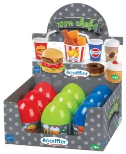 ECOIFFIER Ei Mit Lebensmitteln 100% Chef Écoiffier 16 Cm Rot/blau /grün Ab 18 Monaten -Ecoiffier p16115 e ecoiffier vajicko